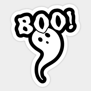 Spooky Ghost "Boo!" Sticker